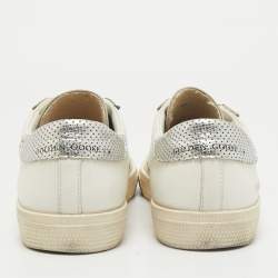 Golden Goose Off White/Orange Leather Stardan Sneakers Size 39