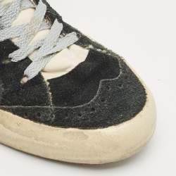 Golden Goose Black/Cream Suede and Leather Midstar High Top Sneakers Size 39