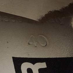 Pre Owned Golden Goose Metallic Gold Glitter PVC Superstar Low Top Sneakers Size 40