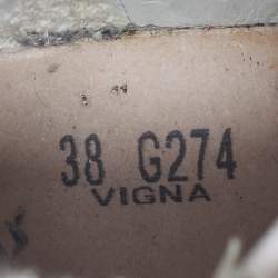 Pre Owned Golden Goose Multicolor Zebra Calf Hair and Leather Francy High Top Sneakers Size 38