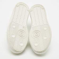 Pre Owned Golden Goose White Leather Pure Star Sneakers Size 39