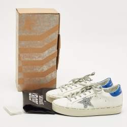 Pre Owned Golden Goose White Leather Hi Star Sneakers Size 37