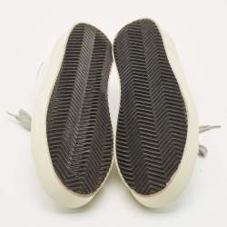 Pre Owned Golden Goose White Leather Hi Star Sneakers Size 37