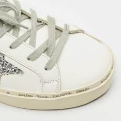 Pre Owned Golden Goose White Leather Hi Star Sneakers Size 37