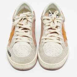 Pre Owned Golden Goose Multicolor Suede Embellished Ballstar Sneakers Size 38