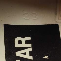 Pre Owned Golden Goose White/Grey Leather and Suede Superstar Lace Up Sneakers Size 38