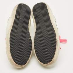 Pre Owned Golden Goose White Calf Hair and Leather Superstar Low Top Sneakers Size 38