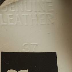 Pre Owned Golden Goose White Leather Hi Star Low Top Sneakers Size 37