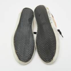 Pre Owned Golden Goose Gold Sequins Superstar Penstar Sneakers Size 34