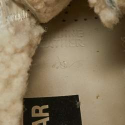 Pre Owned Golden Goose White Shearling Super Star Mules Sneakers Size 40