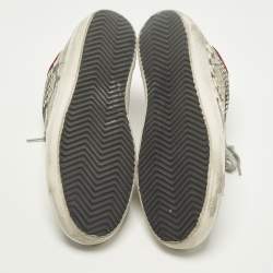 Pre Owned حذاء رياضي غولدن غوز جلد أوف وايت/برتقالي ستاردان مقاس 39