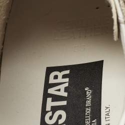 Pre Owned حذاء رياضي غولدن غوز جلد أوف وايت/برتقالي ستاردان مقاس 39