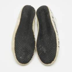 مملوكة مسبقًا Golden Goose Superstar Size 39 White/Brown Leather and Nubuck Leather Lace Up Sneakers