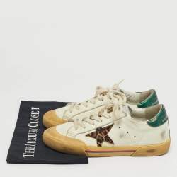 مملوكة مسبقًا Golden Goose Superstar Size 36 White Leather Lace Up Sneakers