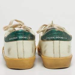 مملوكة مسبقًا Golden Goose Superstar Size 36 White Leather Lace Up Sneakers