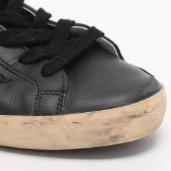 مملوكة مسبقًا حذاء رياضي غولدن غوس سوبرستار جلد أسود مقاس 39