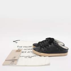 مملوكة مسبقًا حذاء رياضي غولدن غوس سوبرستار جلد أسود مقاس 39