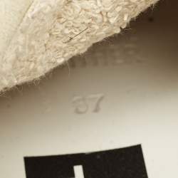 Pre Owned Golden Goose Old school Size 37 White/Grey Leather and Suede Low Top Sneakers