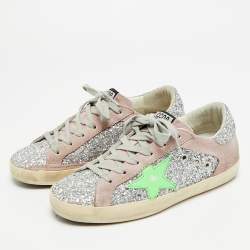 مملوكة مسبقًا حذاء رياضي غولدن غوز جلد أوف وايت/برتقالي ستاردان مقاس 39