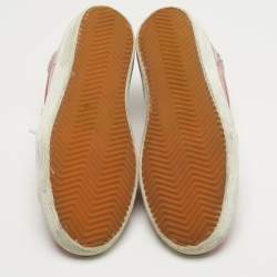 مملوكة مسبقًا حذاء رياضي جولدن غوس سوبر ستار جلد عجل بطبعة فهد أبيض وجلد مقاس 39