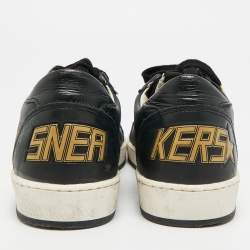 Pre Owned Golden Goose Ballstar Size 37 Black Leather Low Top Sneakers