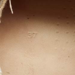 Pre Owned حذاء رياضي غولدن غوز جلد أبيض و سويد برباط GFDB/MAY مقاس 37