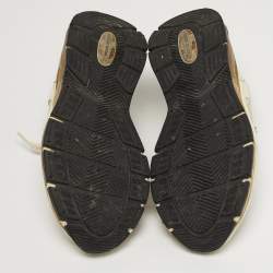 Pre Owned حذاء رياضي جولدن غوس داد ستار مقاس 38 قماش شبكي وزمخ أبيض/رمادي مع رباط