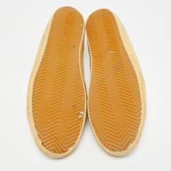 Pre Owned حذاء رياضي غولدن غوز جلد أوف وايت/برتقالي ستاردان مقاس 39