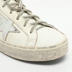 Pre Owned Golden Goose Hi Star Size 39 White Leather Low Top Sneakers