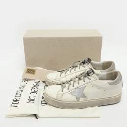 Pre Owned Golden Goose Hi Star Size 39 White Leather Low Top Sneakers