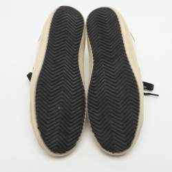 Pre Owned Golden Goose Superstar Size 38 White Calf Hair Leather Low Top Sneakers