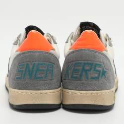 Pre Owned Golden Goose Ballstar Size 38 Multicolor Leather and Suede Low Top Sneakers 