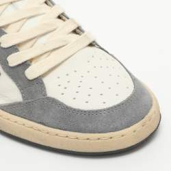 Pre Owned Golden Goose Ballstar Size 38 Multicolor Leather and Suede Low Top Sneakers 