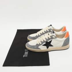 Pre Owned Golden Goose Ballstar Size 38 Multicolor Leather and Suede Low Top Sneakers 