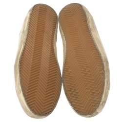 Pre Owned Golden Goose White Leather Superstar Low Top Sneakers Size 38