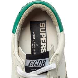 Pre Owned Golden Goose White Leather Superstar Super Star Sneakers Size 38