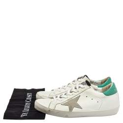 Pre Owned Golden Goose White Leather Superstar Super Star Sneakers Size 38