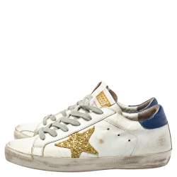 Pre Owned Golden Goose White Superstar Low Top Sneaker Size 37