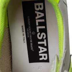Pre Owned Golden Goose White Leather Ballstar Low Top Sneakers Size 37