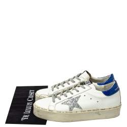 Pre Owned Golden Goose White Leather Hi Star Sneakers Size 37