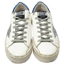 Pre Owned Golden Goose White Leather Hi Star Sneakers Size 37