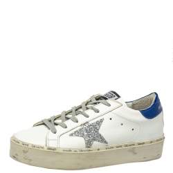 Golden Goose White Leather Hi Star Sneakers Size 37 Golden