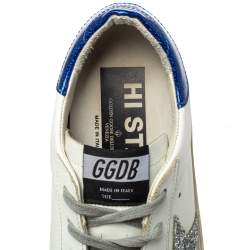 Pre Owned Golden Goose White Leather Hi Star Sneakers Size 37