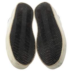 Pre Owned Golden Goose White Leather Hi Star Sneakers Size 37