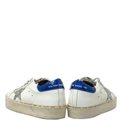 Pre Owned Golden Goose White Leather Hi Star Sneakers Size 37