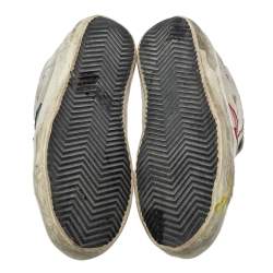 Pre Owned Golden Goose White Patent And Leather Superstar Sneakers Size 35