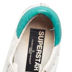 Pre Owned Golden Goose White Leather Lace Up Sneaker Size 40