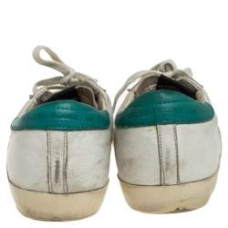 Pre Owned Golden Goose White Leather Lace Up Sneaker Size 40