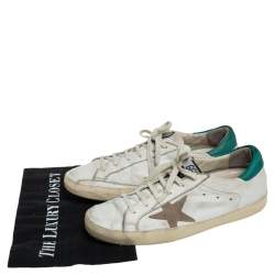 Pre Owned Golden Goose White Leather Lace Up Sneaker Size 40
