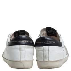 Pre Owned Golden Goose White Leather Superstar Low Top Sneakers Size 37